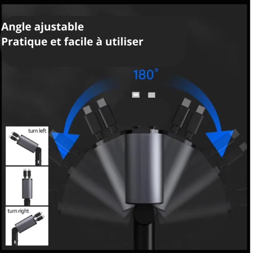 Chargeur rapide amélioré 120W avec haute compatibilité