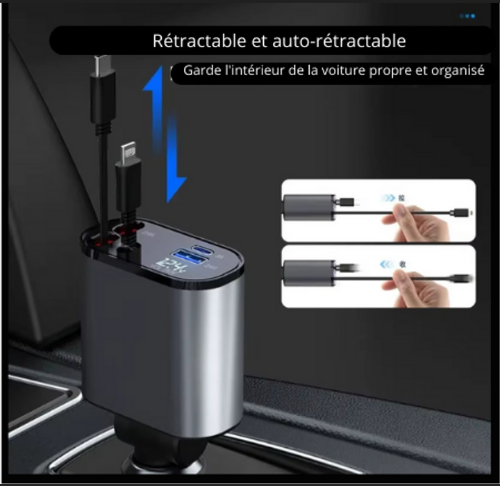 Chargeur rapide amélioré 120W avec haute compatibilité